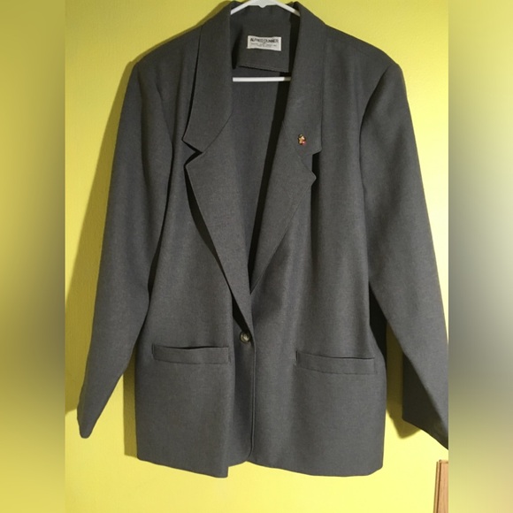 Alfred Dunner Gray Suit Jacket/Blazer Sz 16 - Picture 1 of 5